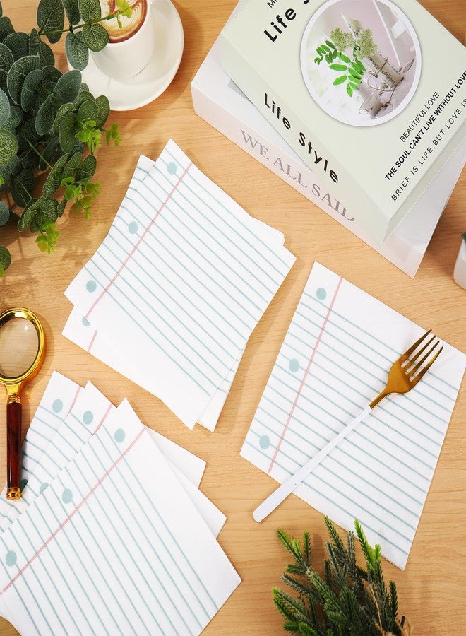 وولاين مجموعة مناديل ورقية من والين، 80 قطعة، مثالية للعودة إلى المدرسة، مع دفتر ملاحظات، مناديل عشاء للاستخدام مرة واحدة، مناديل غداء لأول يوم دراسي، مناسبة لرياض الأطفال، ورياض الأطفال، وحفلات التخرج، ولوازم تزيين الحفلات. - Image 4